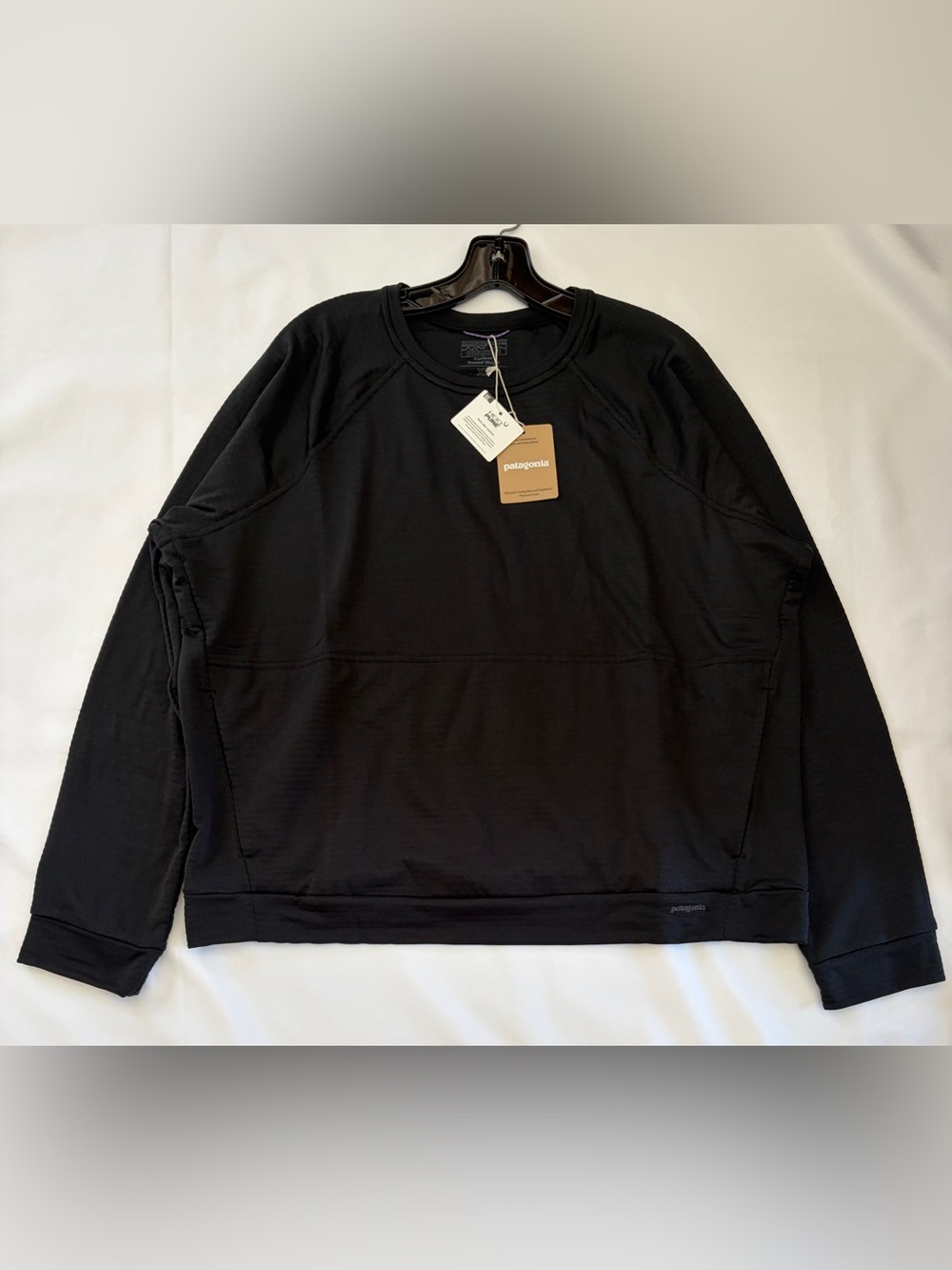 $125 Patagonia Women's Long Sleeve Capilene Thermal Crew Top Black Size XL